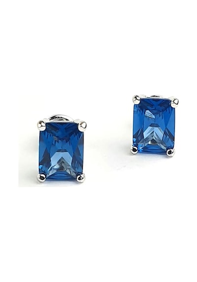 Sky Diamond Blue Creative Sapphire 925Ayar Gümüş Lüks Dikdörtgen