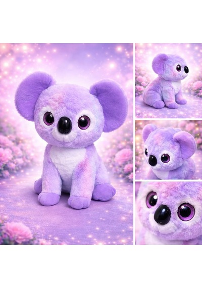 Koala Peluş Oyuncak 30 Cm Açık Mor