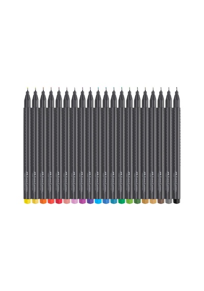 Ayrex Grip Finepen İnce Keçe Uçlu Kalem Seti, 30'lu, Pastel Ve Neon Renkler, 0.4 Mm Hassas Uç, Metal Destekli, Ergon
