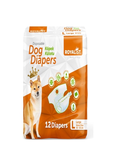 Köpek Külodu Large 32-52 Cm 8-14 Kg Dog Diapers 12'li