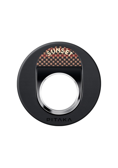 Pitaka Aramid Fiber Sunset Moonrise Serisi Sunset Magez Grip 3 Magnetik Ring Stand Telefon Tutucu