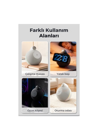 X16 Bluetooth Hoparlör Ve Qi2 25w Manyetik Kablosuz Şarj Cihazı Ortam Işıklı Tws