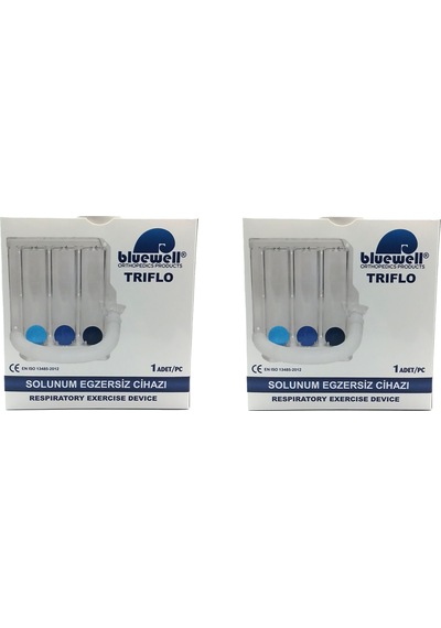 Bluewell Solunum Egzersiz Cihazı Triflo 3 Top 2'li