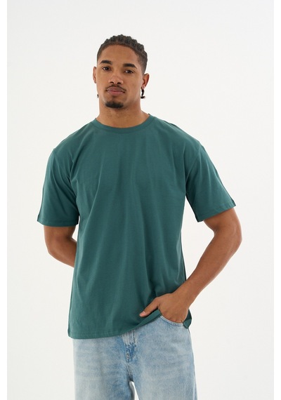 Dechers Erkek %100 Organik Pamuklu Yumuşak Dokulu Comfort Fit Bisiklet Yakalı T-shirt E222 Koyu Yeşil Dechers Erkek %100 Organik Pamuklu Yumuşak Dokulu Comfort Fit Bisiklet Yakalı T-shirt E222 Koyu Yeşil