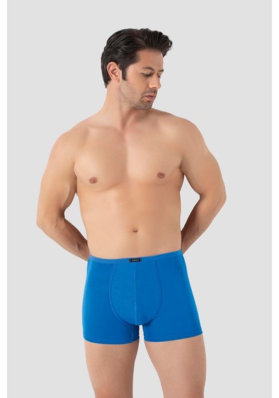 Arma Yıldız Erkek İnce Bel Lastikli Bambu Boxer Mavi 5'li Paket Mavi