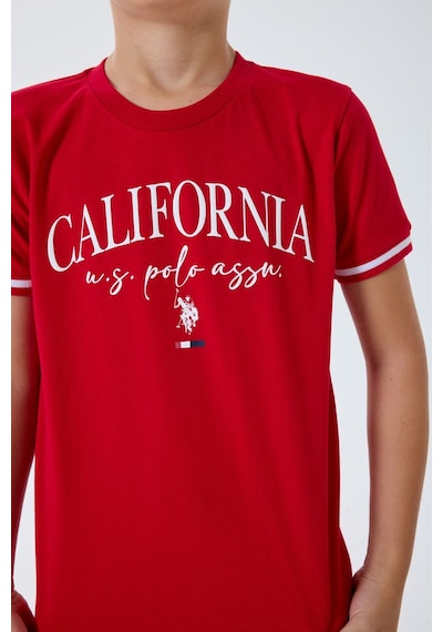 U.s. Polo Assn. Erkek Çocuk Kırmızı Bermuda Takım Us2426-c-v2 Kırmızı
