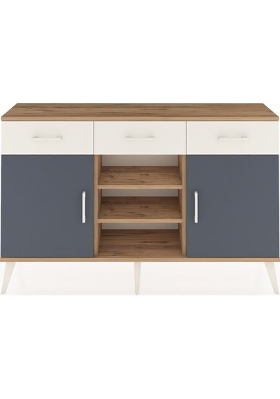 Arges Konsol 4 Raflı 3 Çekmeceli 2 Kapaklı 132x30x83 Çam-antrasit/aytaşı Antrasit/aytaşı Arges Konsol 4 Raflı 3 Çekmeceli 2 Kapaklı 132x30x83 Çam-antrasit/aytaşı Antrasit/aytaşı