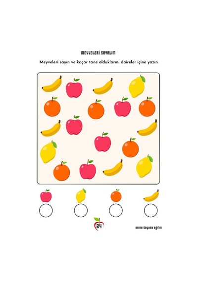 Okul Öncesi Matematiğe Giriş Sayılar Yaz-sil Kitabı