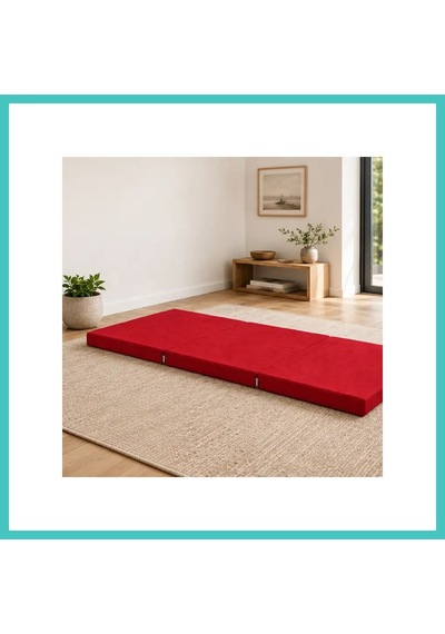 Ny Joy Üç Parçalı Katlanır Minder 60 180 7 Cm Kırmızı Dış Mekân Nyjoybz