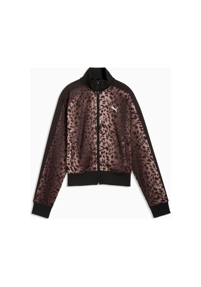Puma T7 Leopard Kadın Ceket 634563-01 Siyah