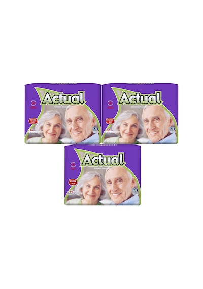 Actual Yetişkin Bel Bantlı Hasta Bezi 3 x 30'Lu