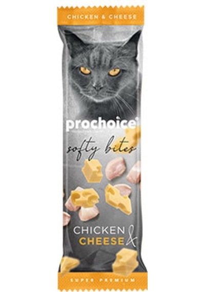 Pro Choice Softy Bites Tavuklu ve Peynirli Yumuşak Kedi Ödül Maması 24 x 10 G