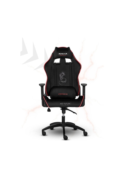 Rio Balerion Terletmez Kadife Kumaş Siyah Gaming Oyuncu Koltuğu - 23 Siyah