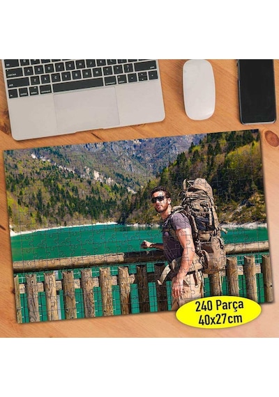 Doğa Sever Gezgin 240 Parça Puzzle Yapboz Tablo-98367662