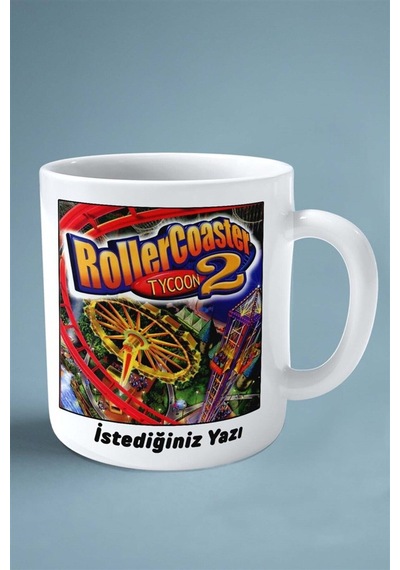 Roller Coaster Oyun Baskılı Kupa Bardak Çift Taraflı Kişiye Özel Model 1 Çok Renkli