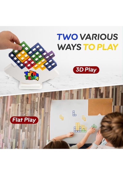 Thinkmaster Tetra Kule Denge Oyuncağı Eğitici Kutu Oyuncak Tetris Kule Tetra Tower