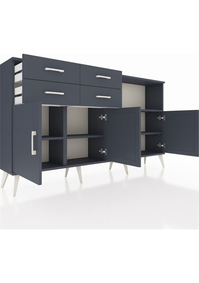 Arges Konsol 4 Raflı 4 Çekmeceli 4 Kapaklı 176x30x99 Antrasit-antrasit Antrasit - Antrasit Arges Konsol 4 Raflı 4 Çekmeceli 4 Kapaklı 176x30x99 Antrasit-antrasit Antrasit - Antrasit