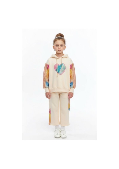 Xo Kids Kız Çocuk Eşofman Takım 4-8 Yaş 7230 Ekru