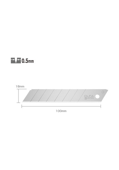 Olfa Maket Bıçağı Yedek Geniş LB-50