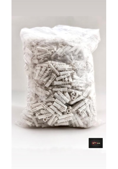 Plastik Beyaz Dübel 8Mm Paket 1000'Li