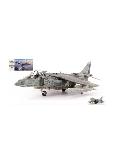 Hasegawa Pt34 7234 1/48 Ölçek, Av-8b Harrier Iı Gece Saldırısı , Savaş Uçağı Plastik Model Kiti-57110