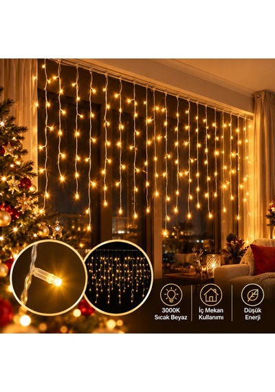 Ack 9w 192 Led'li İç Mekan Saçak Işık 3000k As90-00800f Flaşlı