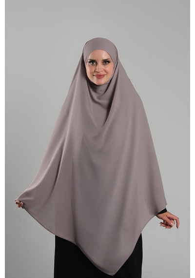 Hürrem Bone Vizon Pratik Hazır Geçmeli Tesettür Eşarp Krep Bağcıklı Sufle Hijab 2313 10