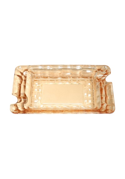 Premiumquality Gold Şeffaf Kristal Desenli İkili Puro Küllüğü - Tr9750