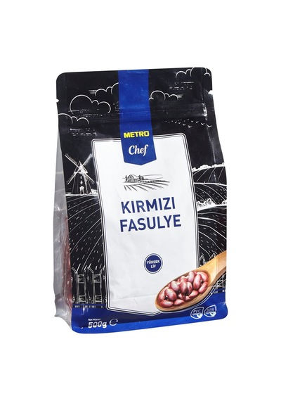 Metro Chef Kırmızı Fasulye 500 G - Lif Ve Folat Kaynağı 3'li Ekonomik Paket - 3 Adet Tarı