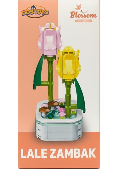 Dostoys Yapı Taşı Serisi Çiçek Yapım Seti Lale Zambak