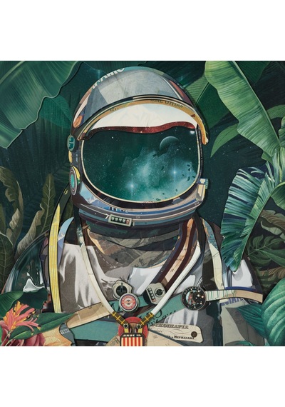 Mudo Home Astronot Çerçeveli Pano 72x90 Cm