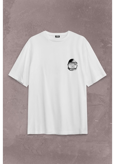 I Need More Space Uzay Cosmos Astronot Galaksi Sırt Ön Baskılı Oversize Tişört Unisex T-shirt 001