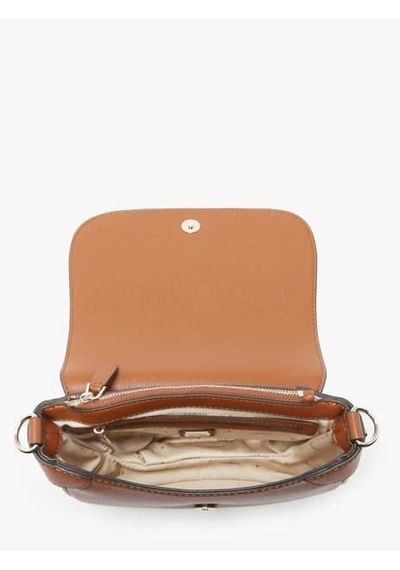 23x6x18cm Fedora Flap Shoulder Bg951919 Cognac Çok Renkli