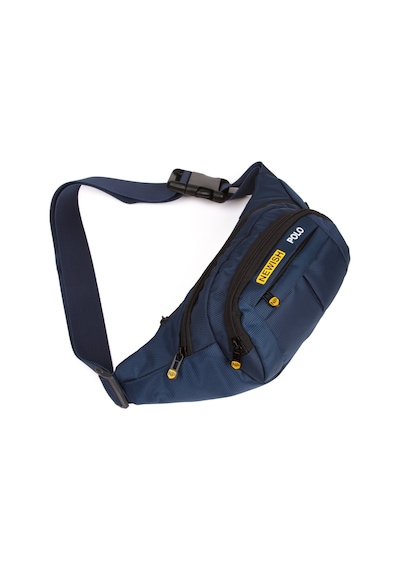 Newish Polo Erkek Kumaş Usb Kulaklık Çıkışlı Crossbody Çapraz Göğüs Omuz Ve Bel Çantası New201 - Lacivert