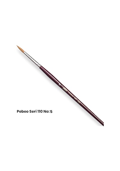 Pebeo 110 Seri Samur Sulu Boya Fırçası No 5