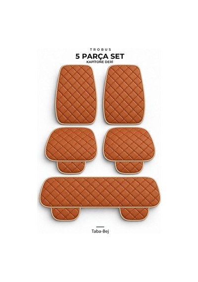 Volkswagen Taigo 2022+ Suni Deri Kapitone Minder 5 Parça 80270721
