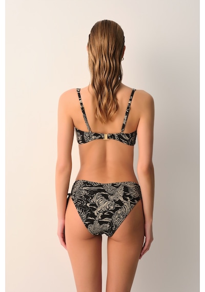Suwen Ashley Bant Detaylı Bralet Bikini Üst Sb2632514201420 Leopar Desenli