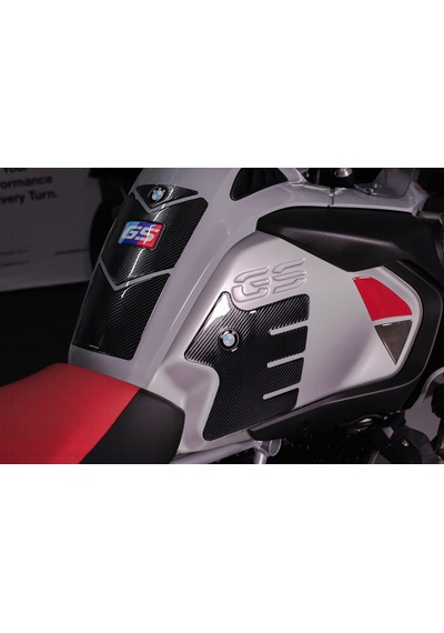 Bmw Gs R1250 İle Uyumlu Kaydırmaz 6d Karbon 9 Parça Tank Pad Seti Gc32 KARBON