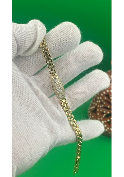 Xuping Kadın 14 Ayar Altın Kaplama Zirkon Taşlı Vip Bileklik Gold