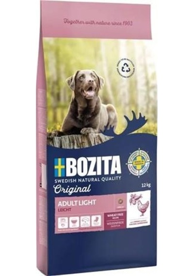 Bozita Original Adult Tahılsız Light Tavuklu Yetişkin Köpek Maması 12 KG