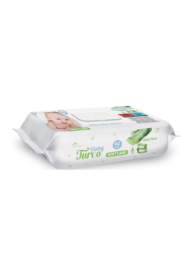 2 Adet Baby Turco Softcare Aloe Vera Islak Havlu 90lı Diğer