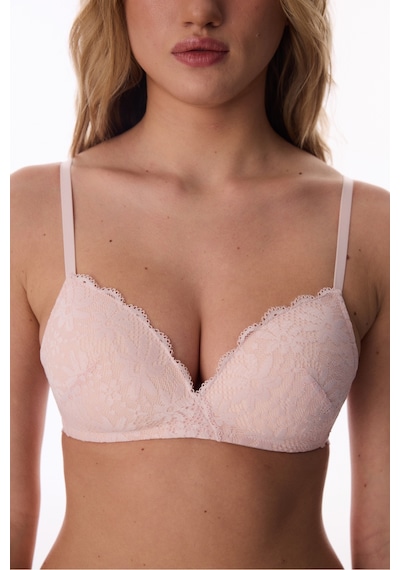 Penti Açık Pembe Cosy Lace Dantel Balensiz Sütyen