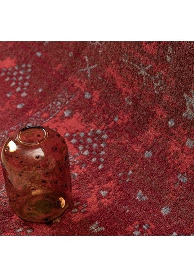 Canlı Bordo Kırmızı Otantik Ağaç Motifli Vintage Halı - Nk0258ba Bordo - Kırmızı