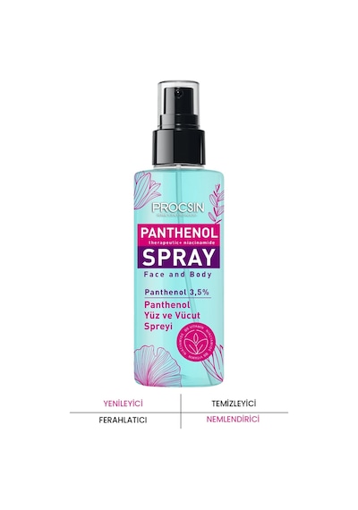 Procsin Panthenol Nemlendirici Ve Tazeleyici Yüz Vücut Spreyi 100 ML