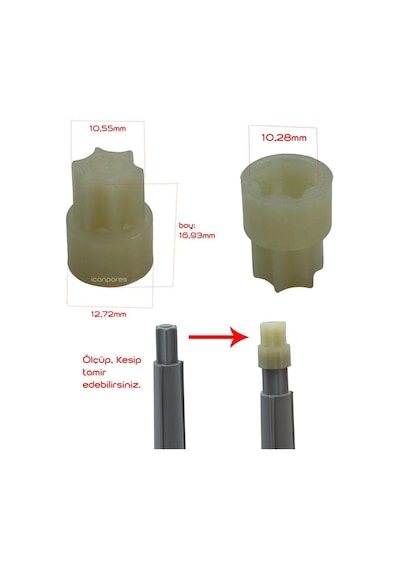 Arzum İle Uyumlu Ar1035 Prochopp - Ar1036 Prochopp - Ar1021-t Rondo Doğrayıcı Bıçak Tamir Aparatı