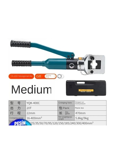 Yqk-400 16-400mm Arası Hidrolik Bimetal Ve Skp Sıkma Pensesi