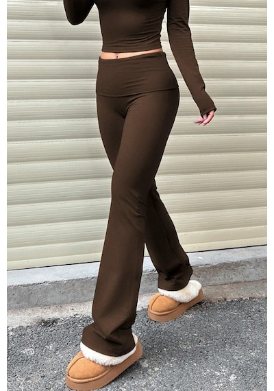 Genius Store Kadın Pantolon Pamuklu Likralı Süprem Esnek İspanyol Paça Spor Ve Günlük Pantolon Süprem-pantolon Kahverengi Genius Store Kadın Pantolon Pamuklu Likralı Süprem Esnek İspanyol Paça Spor Ve Günlük Pantolon Süprem-pantolon Kahverengi