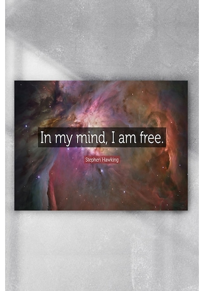 Stephen Hawking In My Mind Motivasyon Poster 4