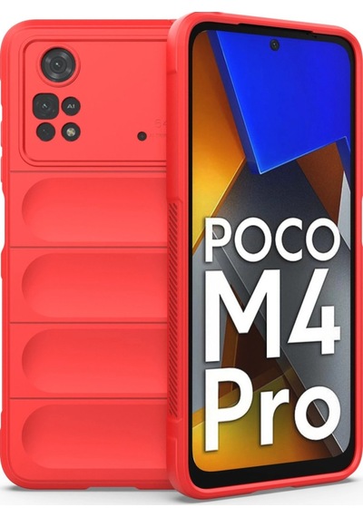 Xiaomi Poco M4 Pro 4g Kılıf Optimum Silikon - Kırmızı 0.2M-Çok Renkli