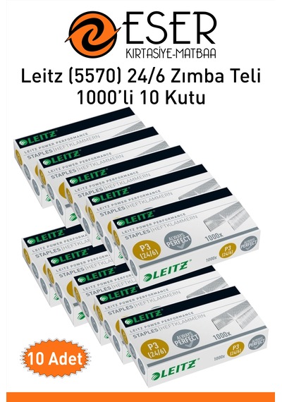 Leitz 5570 Zımba Teli No 24/6 10 Lu Kutu 1kutu 1000 Adet Zımba Teli